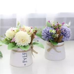 [텐바이텐]인테리어 장미 조화화분 알리움 시나몬스틱 화분 2P_(2568205)