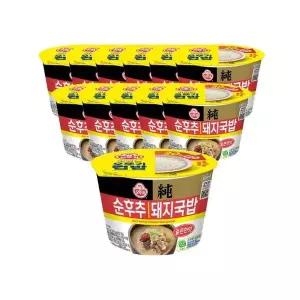 오뚜기 컵밥 순후추 돼지국밥 얼큰한맛 311.5g 12개