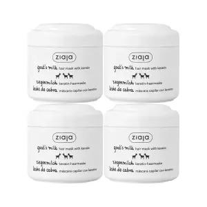 지아자 산양유 케라틴 헤어 마스크팩 200ml 4개