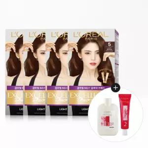로레알파리 엑셀랑스 듀오 크림 염색약 48g 4개 + 엑셀랑스 2종 키트