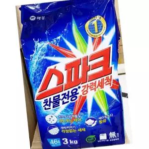 애경 스파크 3kg 4개 리필 세제 세탁 액체 중성