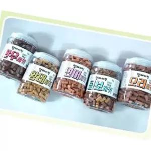 훈련보상 강아지 국내산통간식 연어 육류스낵 저지방 식감유지 1kg
