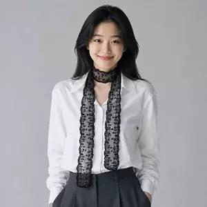 플로라 여성 시스루 레이스 방도 스카프 쁘띠 여름 미니 헤어 가방 목 리본-WFOETE2