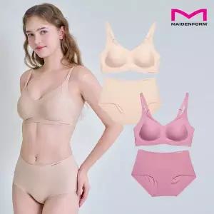 [NS홈쇼핑][메이든폼] 더블 서포트핏 브라팬티 4종세트 인디언핑크+베이지 MFW5O1314_T..[35968392]