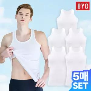 BYC 남성 에어로쉬 민소매 고기능성 런닝 5PACK
