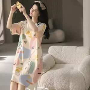 [라일리여성언더웨어] Rly DS-5148 브라캡 내장 여름 홈웨어 반팔 원