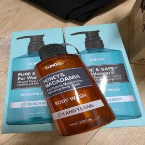 쿤달 퓨어 앤 세이프 여성청결제 300ml 베르가못향 2구+바디워시 100ml 1구