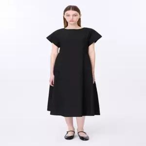 [백화점 정품] 쉬즈미스 코튼혼방 하프 슬리브 원피스 SWWOPP22070