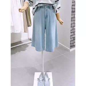 갤러리아 [레코브]와이드 6부 데님팬츠(LC41F8DP013X)