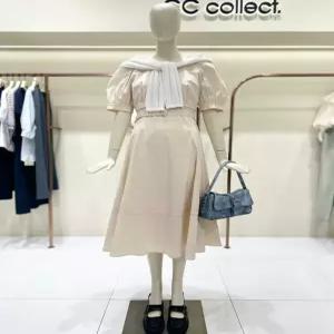 씨씨콜렉트 CC콜렉트 벨티드 볼륨 플레어 원피스 C252MSE332 633307