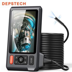 DEPSTECH DS520-TL 내시경 카메라, 5인치 IPS 스크린, 7.9mm 1080P 트리플 , 82 LED 조명, 32G8 TF 카드,
