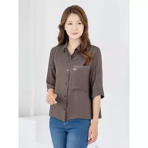 엄마옷 여름 블라우스 인견 감촉 7부 셔츠 606FGH024 마담/중년여성/빅사이즈/50대/60대