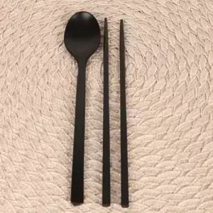 블랙원목 옻칠 수저세트 수입수저 수저세트 숟가락 젓가락