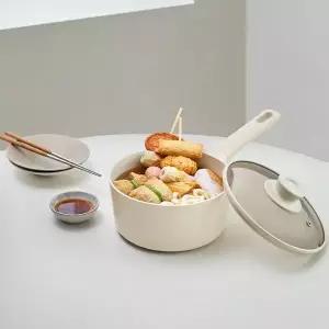 테팔 세라믹 인덕션 주물 오트밀크 편수 냄비 18cm GST MNS