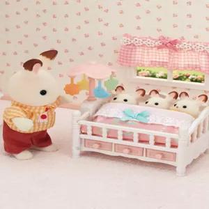 실바니안패밀리 [토이트론] 5534-세쌍둥이 아기 침대와 모빌