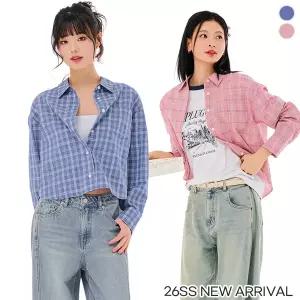 체이스컬트 crop 체크 SHIRT 2Color - 멀티