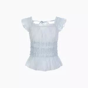 [AK분당점] [에고이스트] [BLUE LABEL] 러플 밴딩 나시 블라우스 ES2OBL10