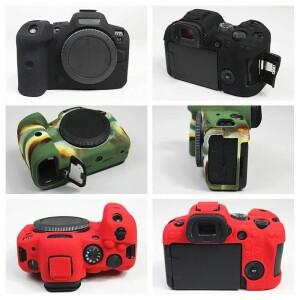 캐논 EOS R5 R6 II Mark 바디 커버 보호 프레임 스킨용 미러리스 카메라 고무 실리콘 케이스