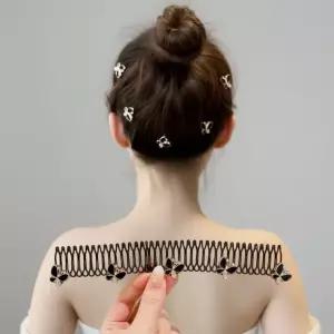 플라워 포인트 헤어 집게핀 잔머리 고정 올림머리 똥머리 정돈용 클립
