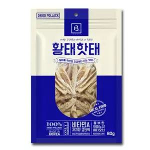 반려견간식 황태말이 수제간식 80g