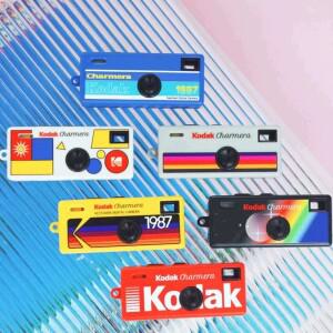 코닥 차메라 키체인 35MM/F2.4 디지털 카메라 1987 플래시 포함 미니 소형 6가지 색상 랜덤 컬러 선물용