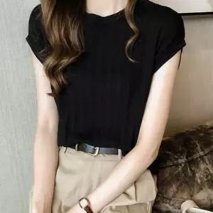 쿨링 나시 미우 티셔츠 레이어드티 여름 여 상의 핏티