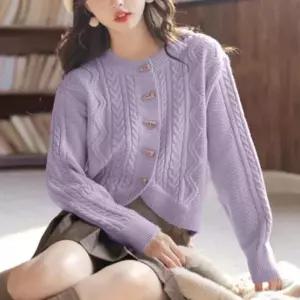 [하프클럽/알티피아]니트 가디건 떡볶이 더플 코트 꽈배기 5컬러