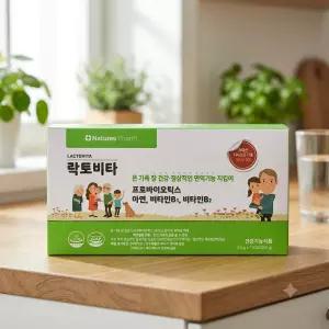  네이처스팜 락토비타 가족 유산균 면역 영양제 남녀노소 온가족유산균 배변 면역기능 2.5g X 120포