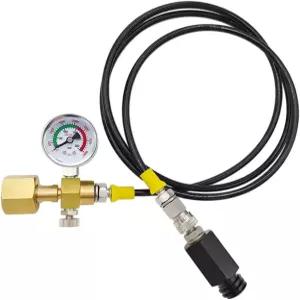 고압 호스가 있는 소다 머신 CO2 어댑터 TR214 탄산수 제조기에 직접 원터치 제트 아쿠아 피즈 게 60인치