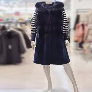 미니멈 밍크배색 양모 롱 베스트 MZDKFV0920