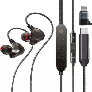 사운드 카드가 내장된 EzKoV 노래방 헤드셋 - 노래 라이브 스트리밍 및 녹음 iPhone으로 플러그 앤