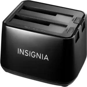 Insignia 외장 하드 드라이브 인클로저 및 도킹 스테이션 USB-C 3.2 호환 2.5인치 SATA HDD 케이스 듀얼