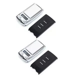 2개 세트 0.01g-200g 미니 자동차 키 LCD 디지털 밸런스 웨이트 포켓 주얼리 다이아몬드 식품 저울 정밀