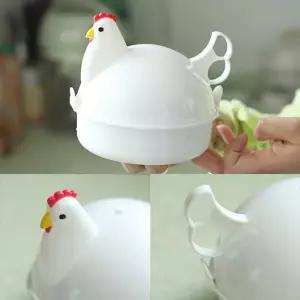 4구 계란 찜기 꼬꼬 닭모양 전자렌지 달걀 찜통