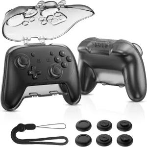 Nintendo Switch 2 Pro 컨트롤러 보호 여행 정리함 두꺼운 충격 방지 PC 쉘 프로스트레이치 마감 6개의