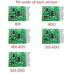 라스베리 파이 Arduino ESP32 PLC 네트워크 제어용 DC 5V 12V 24V 8DI8DO4DI-4DO2DI-6DO6DI-2DO RS485 버스