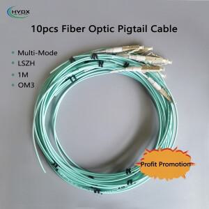 데이터 센터  변환기  ODF 박스용 10피스 OM3 다중 모드 광섬유 피그테일 1M 50/125μm LSZH 2.0mm FTTR