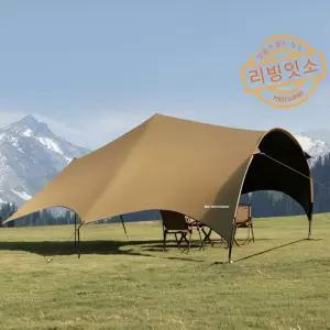 블랙코팅타프 아치형 방수 캠핑 그늘막 터널 스크린 타프