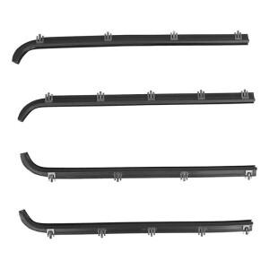 -4Pcs 내부 외부 자동차 도어 윈도우 씰 벨트 웨더스트립 키트 F2TZ1521457A 포드 F150 -1997