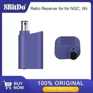 8BitDo 블루투스 레트로 리시버 어댑터 동글 NGC Wii 및 Windows 호환 xbox 시리즈 PS5 컨트롤러 지원