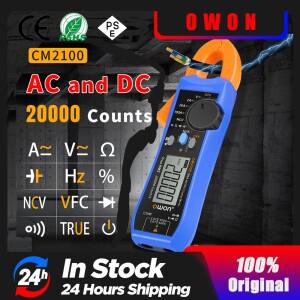 OWON 디지털 멀티미터 CM2100 고정밀 20000 카운트 AC/DC 전류 클램프 테스터 True RMS VFC 다이오드 휴대