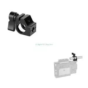 E74D 카메라 케이지 금속 15 로드 마운트 파이프 어댑터용 1/4inch20 나사 구멍이 있는 범용 단일 클램프