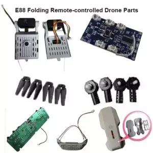 범용 접이식 원격 제어 드론 부품 검정색 E88pro Quadrotor 예비 모터베이스 전등갓 9 스타일