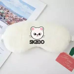 Skzoo 마스크 수면 안대 차광 여행 휴식 눈 가리개 부드러운 블라인드폴드 관리 도구 귀여운 장식 생일
