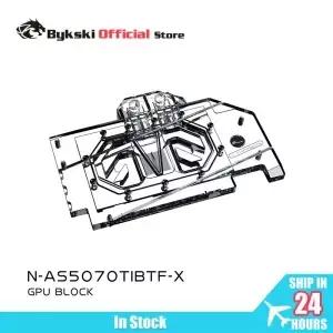 Bykski NAS5070TIBTFX /ASUS TUF 게이밍 RTX 5070TI BTF 화이트 OC 에디션 비디오 카드용 GPU 워터 블록 PC