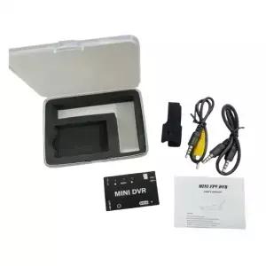 새로운 미니 DVR 모듈 NTSC/PAL 전환 가능 내장 배터리 비디오 오디오 FPV (RC 모델 비행기 레이싱 드론용)