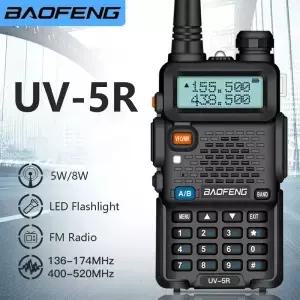바오펑 UV5R 무전기 5W/8W 양방향 라디오 커뮤니케이터 VHF/UHF 3674MHz 스테이션 수신기 햄 무선 세트