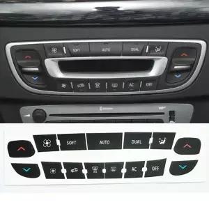 Renault Megane Master Scenic 용 에어컨 제어판 버튼 수리 스티커에 적합