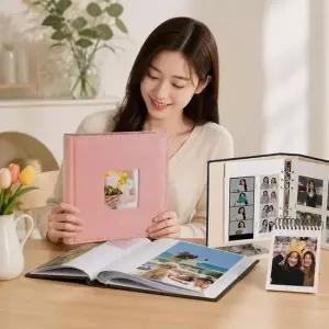 접착식 포토앨범 바인더 스크랩북 아기 성장 기록 사진정리집 앨범 초음파사진앨범 포토북제작 사진첩만들