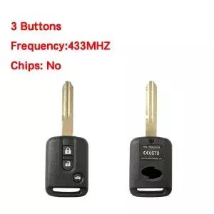 CN010088 OEM FCC TFWB1G639 Renault 삼성제품 호환 SM5 원격 키 3 버튼 433.92MHZ 칩 없음/7936